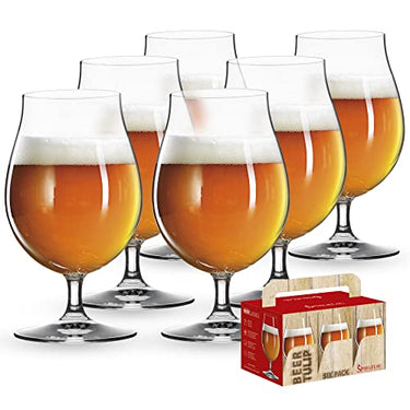 Spiegelau 6-teiliges Biergläser Set, 475 ml, Beer Classics, 4991884, Biertulpen Gläser aus Kristallglas, spülmaschinenfest im Sale